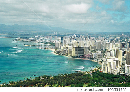 Waikiki from the top of Diamond Head Waikiki from the top of Diamond Head 103531731