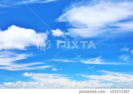 Summer blue sky and white clouds Summer blue sky and white clouds 103531987