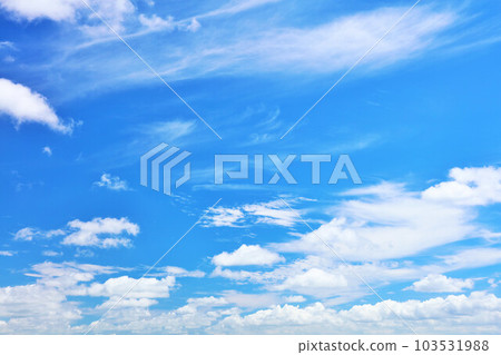 Summer blue sky and white clouds Summer blue sky and white clouds 103531988