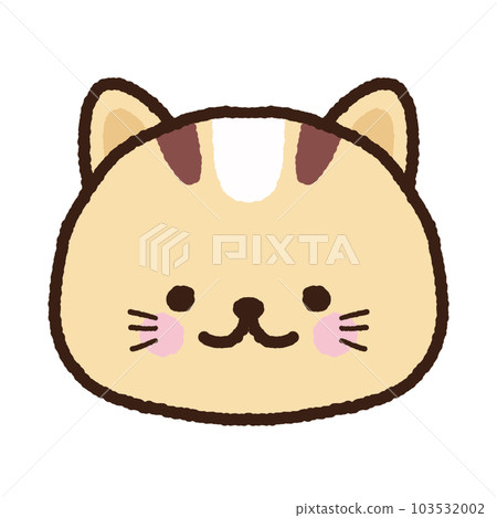 Cat face character graphic elements Cat face character graphic elements 103532002