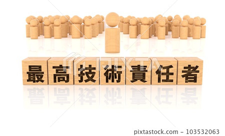 A wooden block with the job title Chief Technology Officer printed on it A wooden block with the job title Chief Technology Officer printed on it 103532063