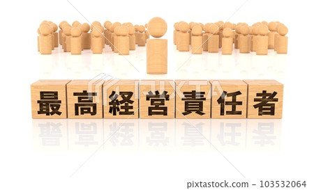 A wooden block with the job title Chief Executive Officer printed on it A wooden block with the job title Chief Executive Officer printed on it 103532064