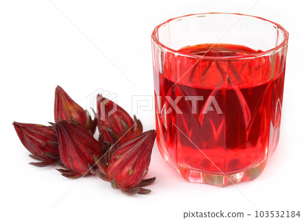Fresh roselle with juice 103532184
