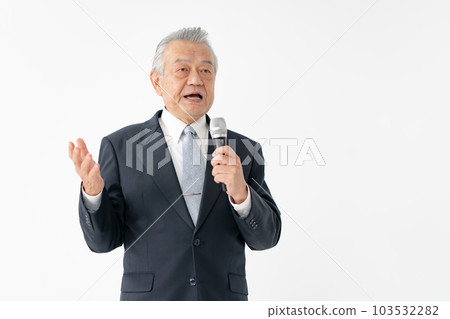 帶話筒的高級男性業務 103532282