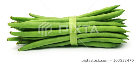 French bean over white background 103532470