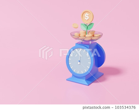 堆積樹幣的天體概念。示范金融地圖。存入企業融資成本率原書，重金投資 103534376