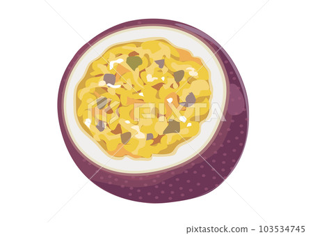 切開的百香果圖解 103534745