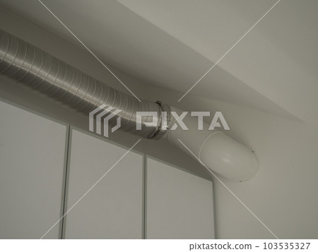 Home renovation and installation in white room 103535327