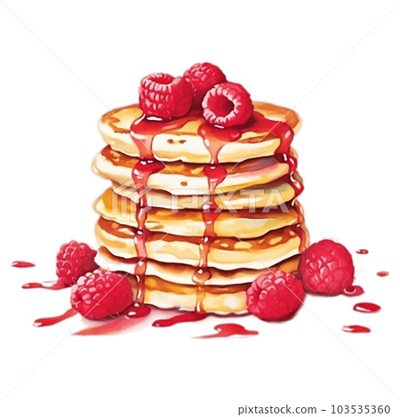 Raspberry Pancakes 103535360