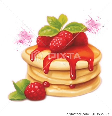 Raspberry Pancakes 103535364