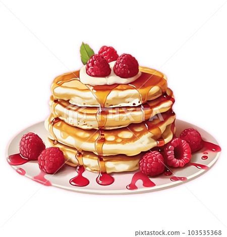 Raspberry Pancakes Raspberry Pancakes 103535368