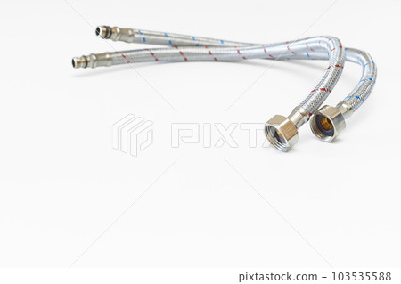 Plumbing. Flexible metal stainless steel faucet hoses 103535588
