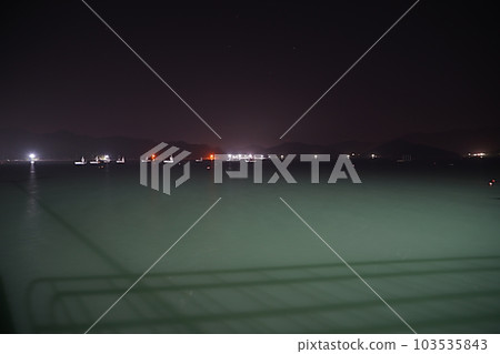 The nigth seascape was in jindo The nigth seascape was in jindo 103535843