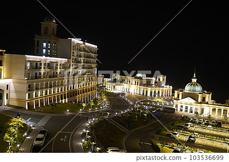 The night view of jindo The night view of jindo 103536699