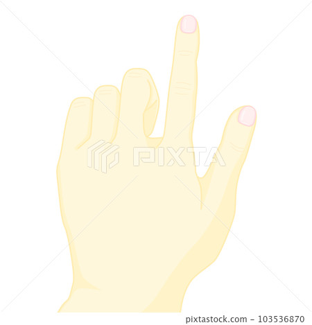 Human left hand pointing 103536870