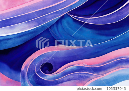 Abstract pink blue wavy with blurred light curved lines background. illustration. neutral, color stripes, background. soft pastel color. wave background. Generative AI. Abstract pink blue wavy with blurred light curved lines background. illustration. neutral, color stripes, background. soft pastel color. wave background. Generative AI. 103537943
