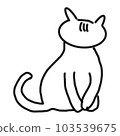 Cat is sitting 103539675