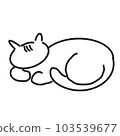 Cat is sleeping 103539677