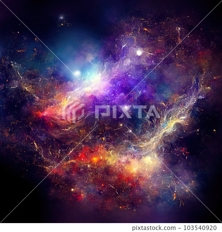 Space background with stardust and shining stars. Realistic colorful cosmos with nebula and milky way. Galaxy backdrop. Beautiful outer space. Infinite universe. illustration. Generative AI. Space background with stardust and shining stars. Realistic colorful cosmos with nebula and milky way. Galaxy backdrop. Beautiful outer space. Infinite universe. illustration. Generative AI. 103540920