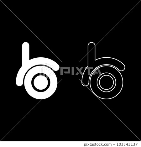 Caster wheel for furniture set icon white color vector illustration image solid fill outline contour line thin flat style Caster wheel for furniture set icon white color vector illustration image solid fill outline contour line thin flat style 103543137