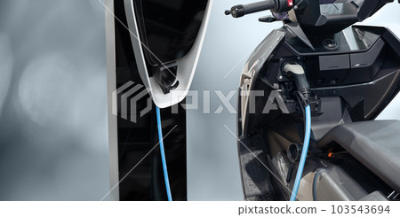Electric scooter with charging station 103543694