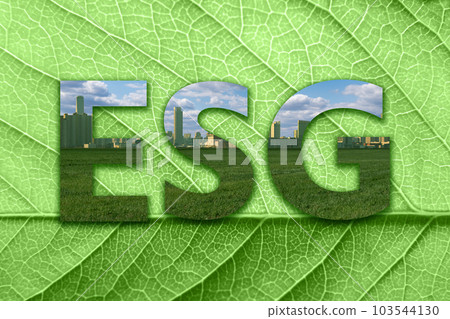 Concept of ESG - Environmental, social, and governance framework.. 103544130