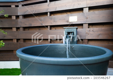 Luxury and stylish private sauna water bath like an open-air bath with free-flowing hot spring water (Chiba Prefecture) 103546267
