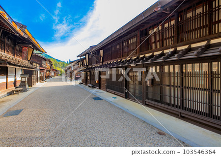 長野縣中山道奈良井宿的街景 103546364