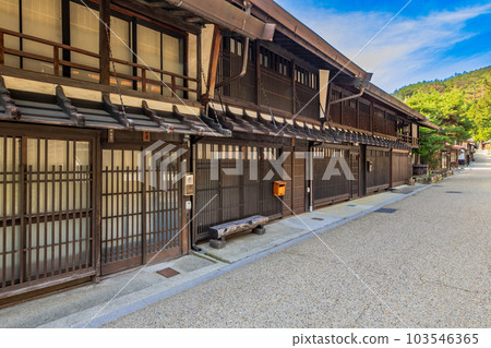 長野縣中山道奈良井宿的街景 103546365