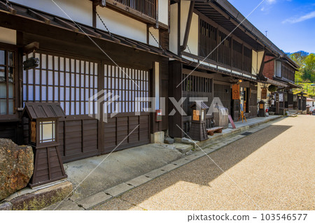 長野縣中山道福島宿的街景 長野縣中山道福島宿的街景 103546577