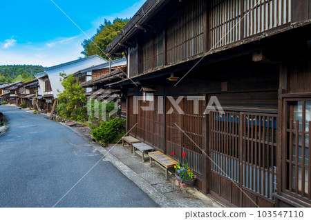 Townscape of Tsumagojuku, Nagiso Town, Nagano Prefecture, Nakasendo Townscape of Tsumagojuku, Nagiso Town, Nagano Prefecture, Nakasendo 103547110