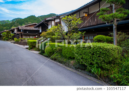 Townscape of Tsumagojuku, Nagiso Town, Nagano Prefecture, Nakasendo Townscape of Tsumagojuku, Nagiso Town, Nagano Prefecture, Nakasendo 103547117
