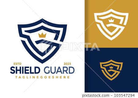 Simple modern shield initial letter G king queen crown Logo vector icon illustration Simple modern shield initial letter G king queen crown Logo vector icon illustration 103547294