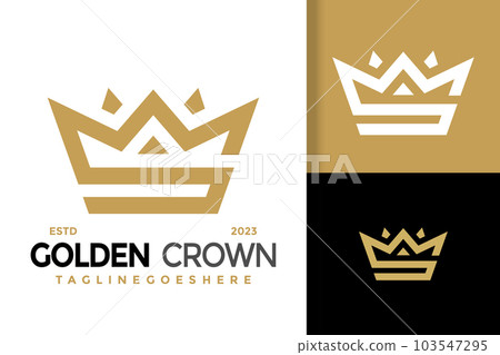 Simple modern crown line art initial letter s logo vector icon illustration 103547295