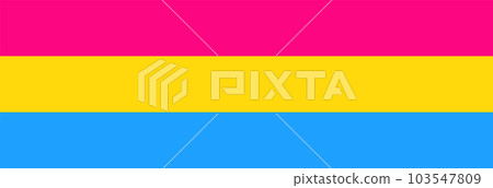 Pansexual LGBTQ pride flag in vector isolated Pansexual LGBTQ pride flag in vector isolated 103547809