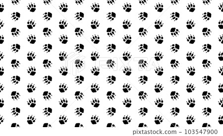 狐狸腳印無縫圖案背景 103547900