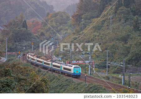 北陸本線 Kurikara-Isurugi JR 東日本 485 系列 R 編隊(新潟)北越 北陸本線 Kurikara-Isurugi JR 東日本 485 系列 R 編隊(新潟)北越 103548023