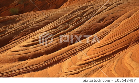 Rocky deserts in the state of Arizona, generative AI. 103548497