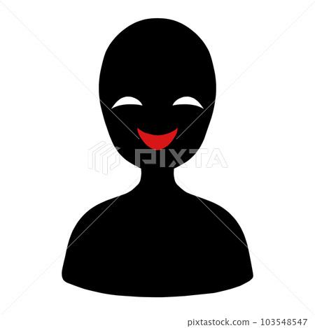 Bad guy image silhouette person icon illustration material 103548547