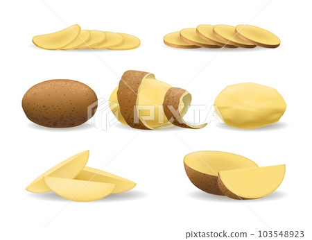Fresh potato set 103548923
