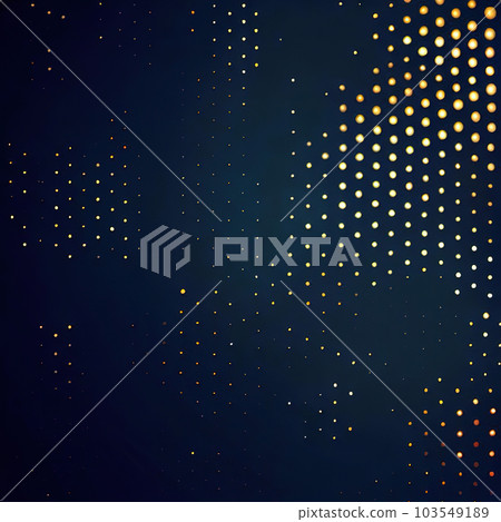 Abstract golden dynamic wavy line dotted texture ,Dark blue background with copy space  Abstract golden dynamic wavy line dotted texture ,Dark blue background with copy space  103549189