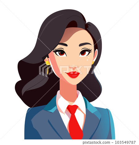 Asian beautiful business woman character design 103549787