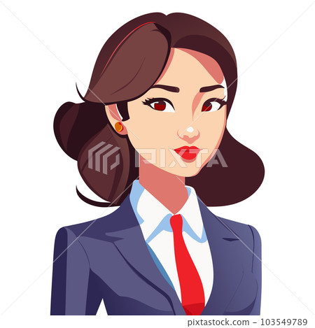 Asian beautiful business woman character design 103549789