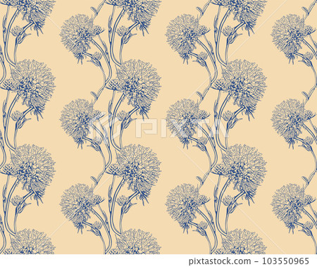 Floral pattern seamless background. Foliage and flower wallpaper design of nature. 103550965
