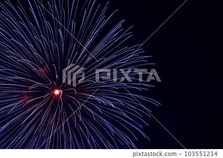 Fireworks that shoot up into the night sky/single shot (Todabashi/Itabashi Fireworks Festival) 103551214