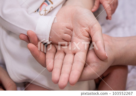 Handles and legs of the newborn baby Handles and legs of the newborn baby 103552267
