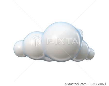 Weather icon Cloud 3D 103554021