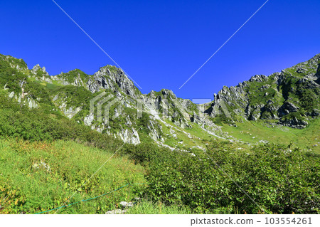從木曾駒岳登山道看到的夏季千疊敷馬戲團(2021 年 8 月 / 長野縣) 從木曾駒岳登山道看到的夏季千疊敷馬戲團(2021 年 8 月 / 長野縣) 103554261