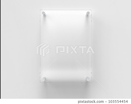 Blank vertical A4 transparent glass office corporate Signage plate Mock Up Template, Board For Branding, Logo. Transparent acrylic advertising signboard mockup front view. 3D rendering Blank vertical A4 transparent glass office corporate Signage plate Mock Up Template, Board For Branding, Logo. Transparent acrylic advertising signboard mockup front view. 3D rendering 103554454