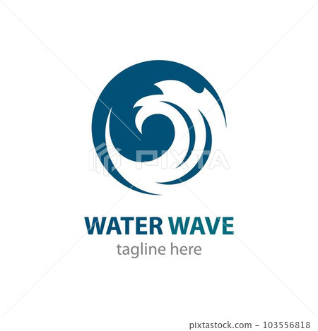 Water wave symbol vector icon 103556818
